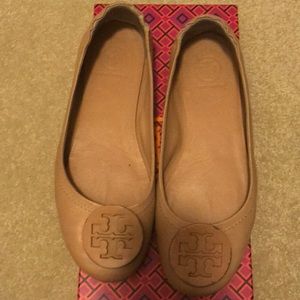Tan Tory Burch flats